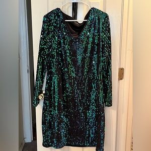 Green sparkle dress. Worn once.